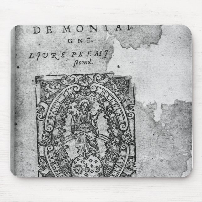 Titlepage of the first edition of 'Essais' Mouse Pad (Front)