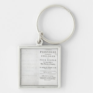 Titlepage to 'A Modest Proposal' Key Ring