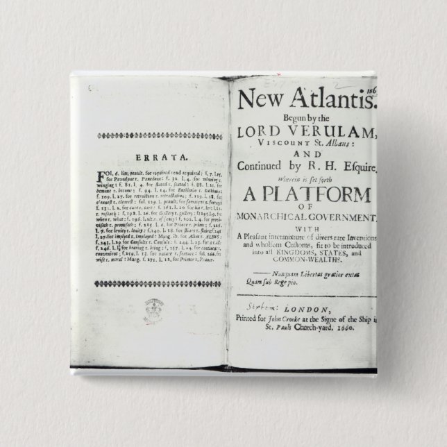 Titlepages to Francis Bacon's 15 Cm Square Badge (Front)