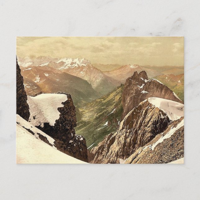 Titlis, view of the Alps, Bernese Oberland, Switze Postcard (Front)