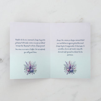 Titmice Singing Tenderness Card