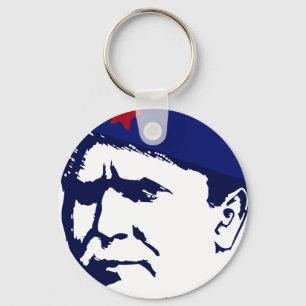 Tito josip Broz Portrait illustration Key Ring
