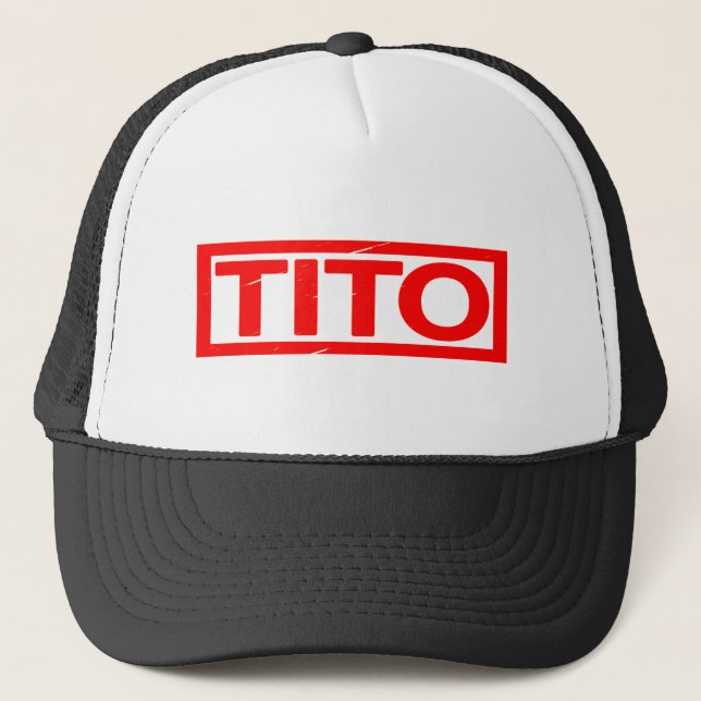 Tito Stamp Trucker Hat (Front)