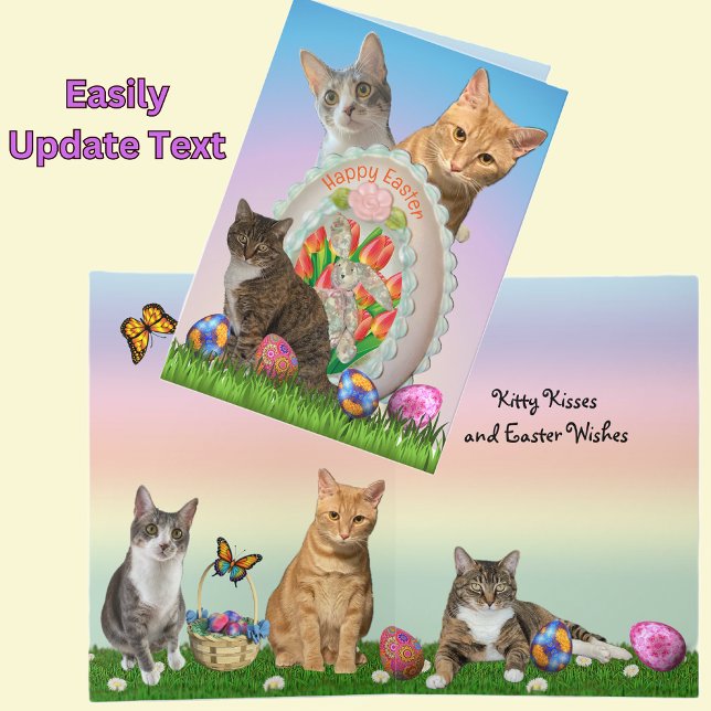 Tito, Taz, Annie Cat Easter Greetings Card (Creator Uploaded)