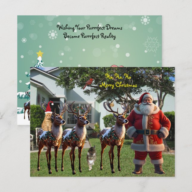 Tito's Dream for 2025 - A White Christmas Holiday Postcard (Front/Back)
