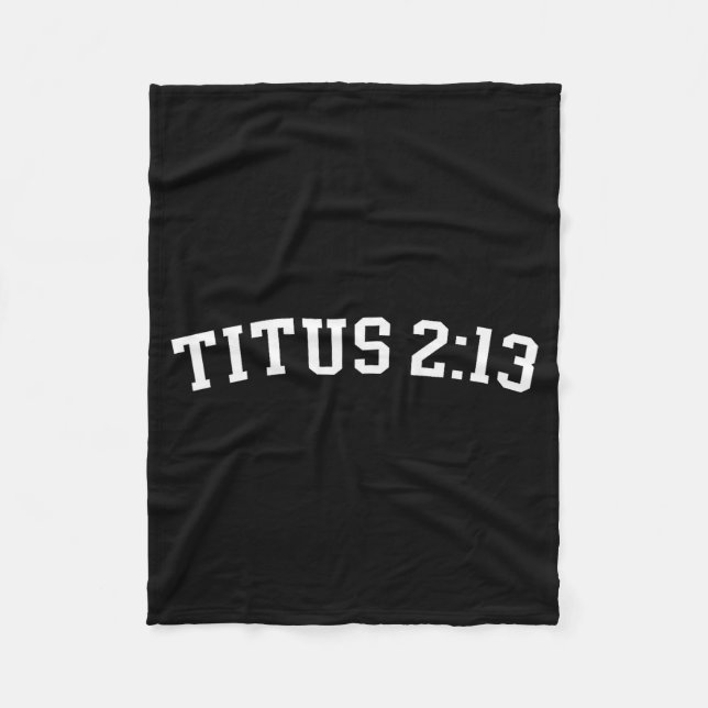 Titus 2_13  fleece blanket (Front)