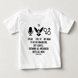 Titus 3:2 KJV Bible Verse Quote Baby T-Shirt