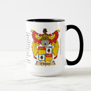 Titus Family Coat of Arms Mug