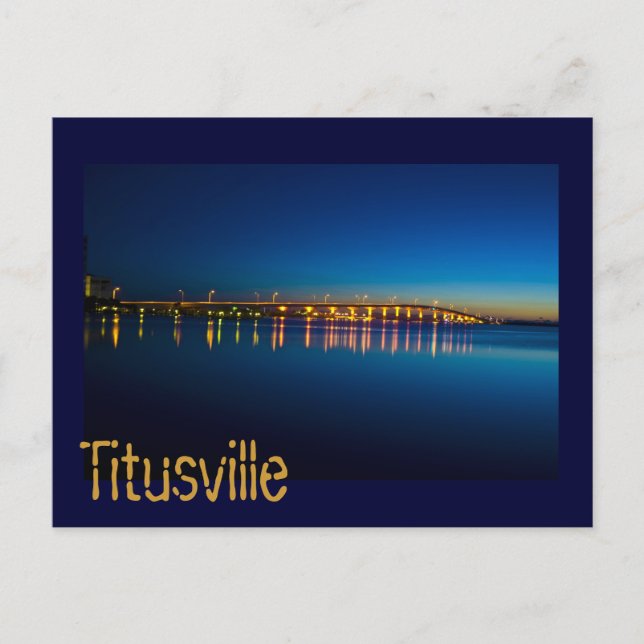 Titusville, Florida, U.S.A. Postcard (Front)