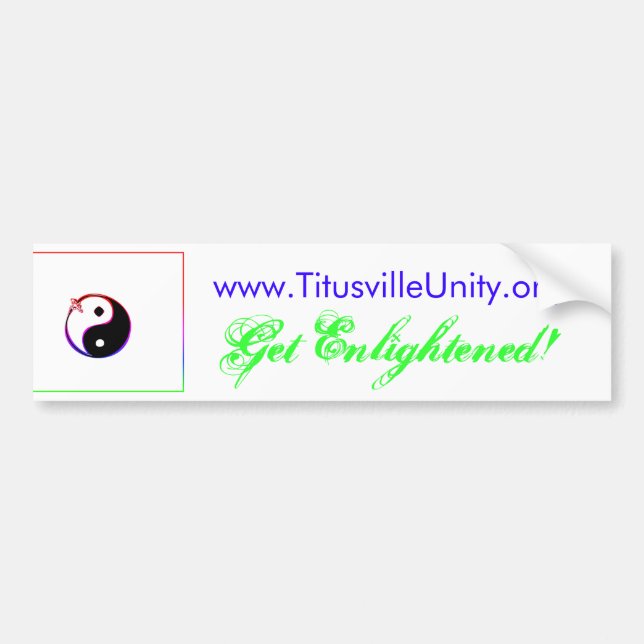 Titusville Unity  Bumper Sticker (Front)
