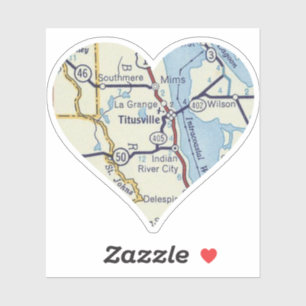 Titusville Vintage Map