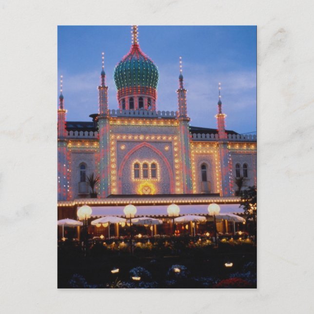 Tivoli Gardens in Copenhagen, Denmark Postcard (Front)