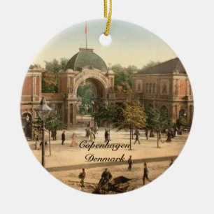 Tivoli Park Entrance Copenhagen Ceramic Tree Decoration
