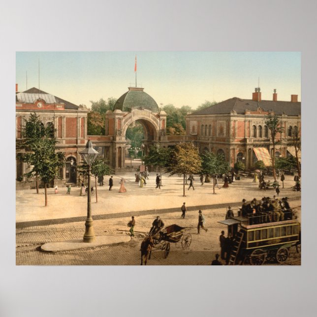 Tivoli Park Entrance Copenhagen Denmark Poster (Front)