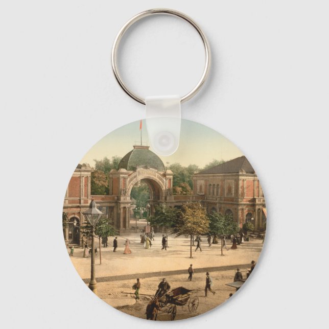 Tivoli Park Entrance Copenhagen Keychain (Front)