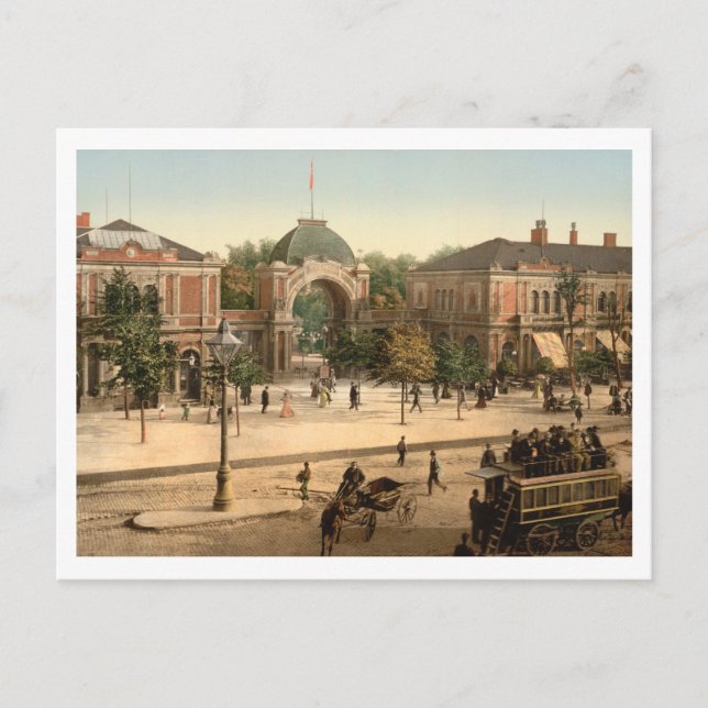 Tivoli Park Entrance Copenhagen Postcard (Front)