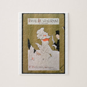 'Tivoli Restaurant, Strand', London (colour litho) Jigsaw Puzzle