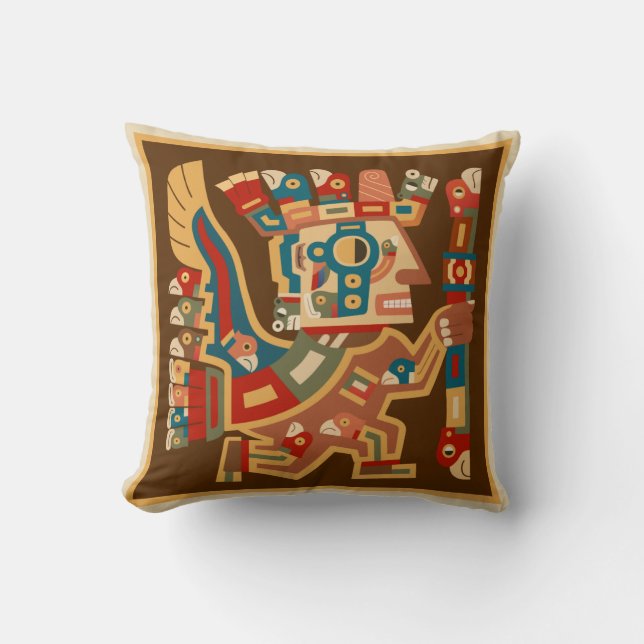 Tiwanaku Sun Warrior Cushion (Front)