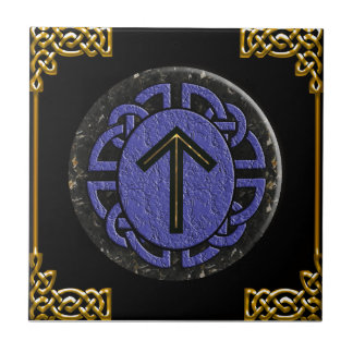 "tiwaz" elder futhark ceramic tile