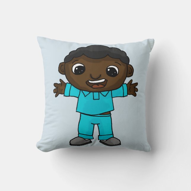 Tj on throw pillow 2 colour (Front)