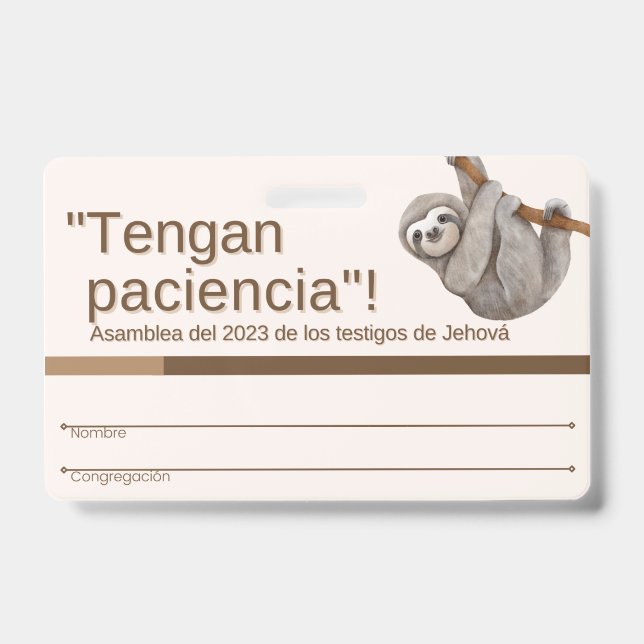 TJ Recuerdo de Insignia | Asamblea Regional 2023 ID Badge (Front)