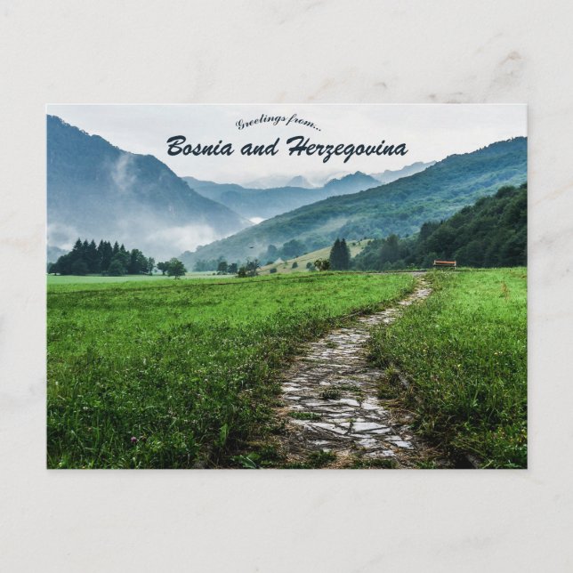  Tjentiste Bosnia and Herzegovina  Postcard (Front)