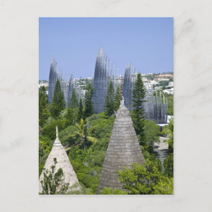 Tjibaou Cultural Center, Noumea, New Caledonia Postcard