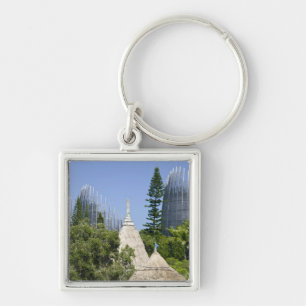 Tjibaou Cultural Centre, Noumea, New Caledonia 2 Key Ring