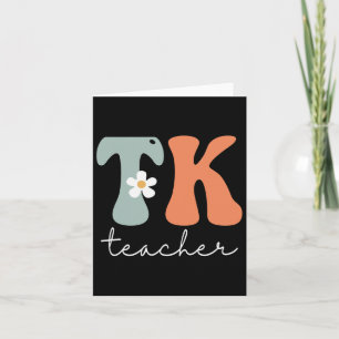Tk Teacher Retro Groovy Vintage Happy First Day Of Card