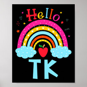 Tk Teacher Transitional Kindergarten Back To Schoo Poster