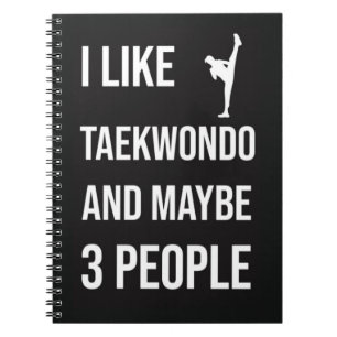 TKD Gifts Taekwondo Martial Arts Sport Fighter Notebook