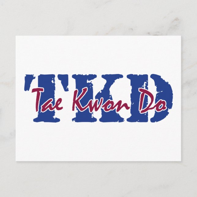 TKD Tae Kwon Do Postcard (Front)
