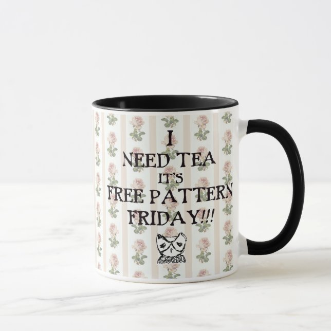 TKEA free pattern friday TEA mug (Right)