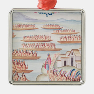 Tlatelolco and the Lagoon Metal Tree Decoration