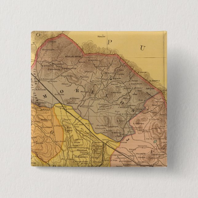 Tlaxcala 15 Cm Square Badge (Front)