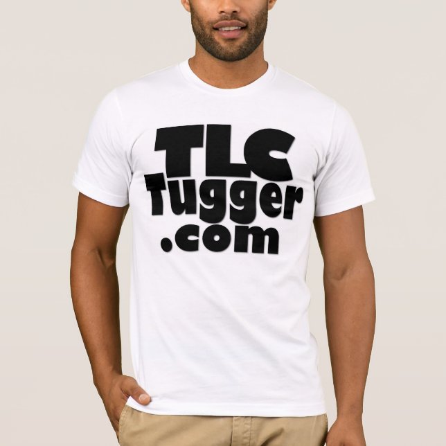 TLC Tugger Logo - black with colour back T-Shirt (Front)
