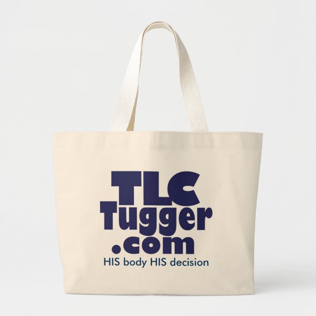 TLC Tugger Tote - HIS body HIS decision - Navy (Front)