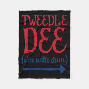 Tle Dee With Dum Halloween Matching Costume Women Fleece Blanket