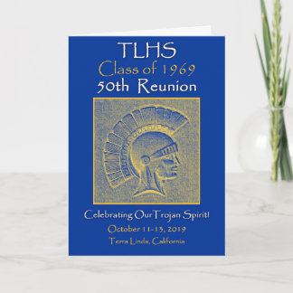 TLHS Class of 1969 Trojan Spirit 50th Reunion Card