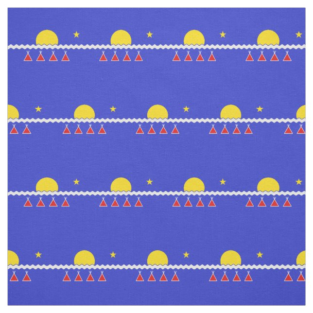 Tlicho Flag Fabric Tlicho Nation Textiles (Swatch)