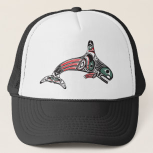 Tlingit Killer Whale & Eagle Trucker Hat