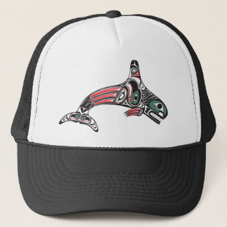 Tlingit Killer Whale & Eagle Trucker Hat