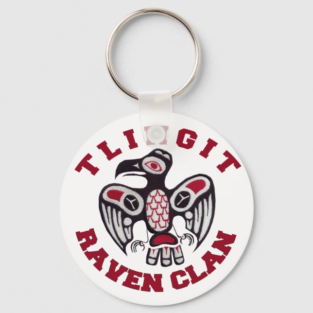 Tlingit Raven Clan Keychain (Front)