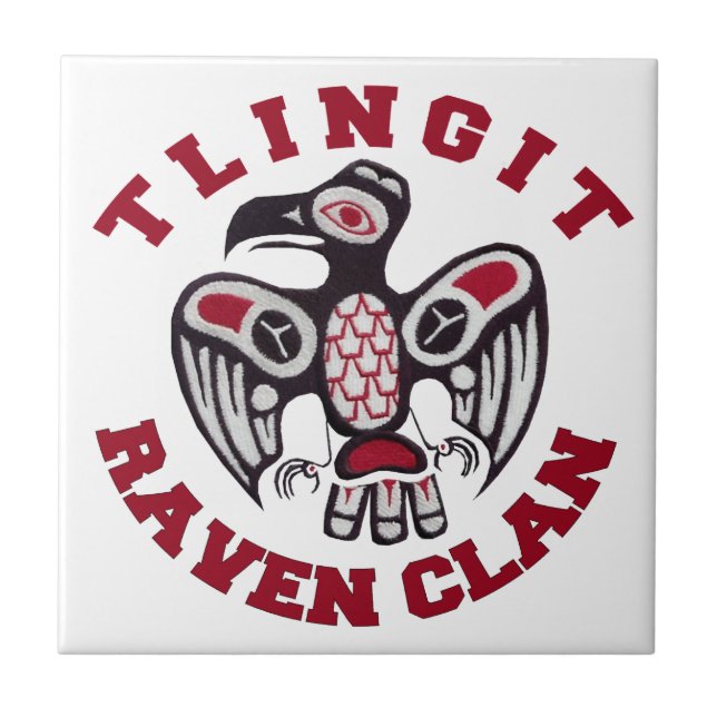 Tlingit Raven Clan Tile (Front)