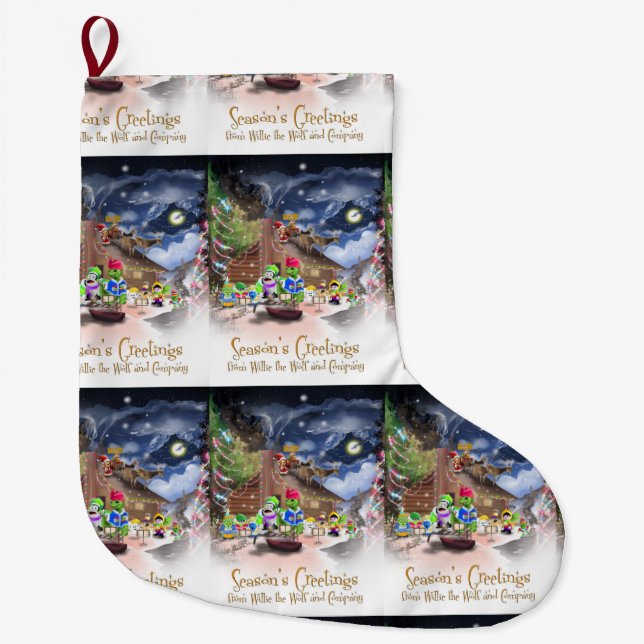 TLM: Santa in Training Christmas Stocking (Front)