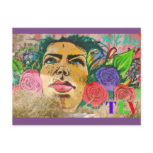 TLV  Graffiti Art Postcard