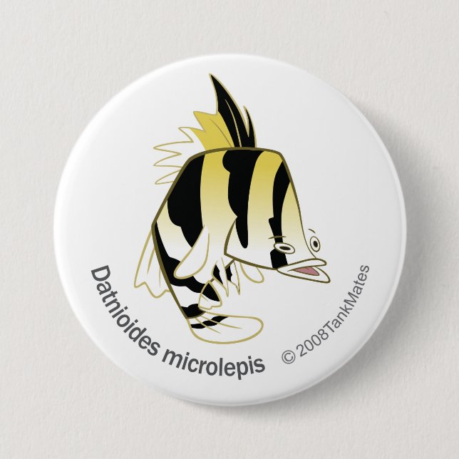 TM-12-Dathioides microlepis 7.5 Cm Round Badge (Front)