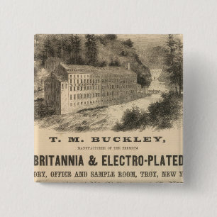 TM Buckley 15 Cm Square Badge