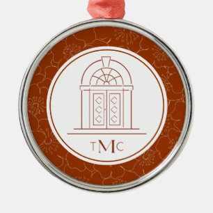 TMCC Red Logo 2 Metal Ornament