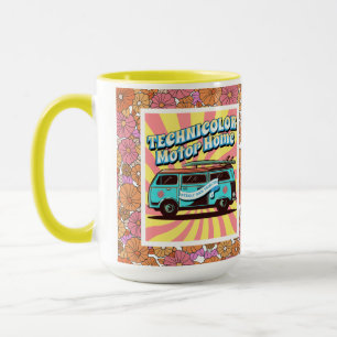 TMH Beach Van Flower Power  Mug